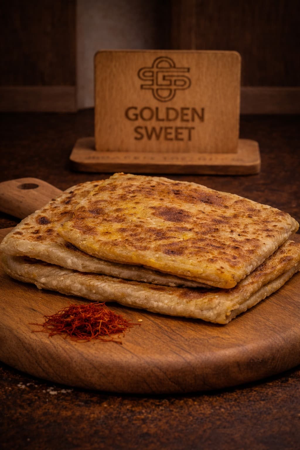 Diet Rghaif Stuffed with Chicken and Minced Meat with Natural Saffron