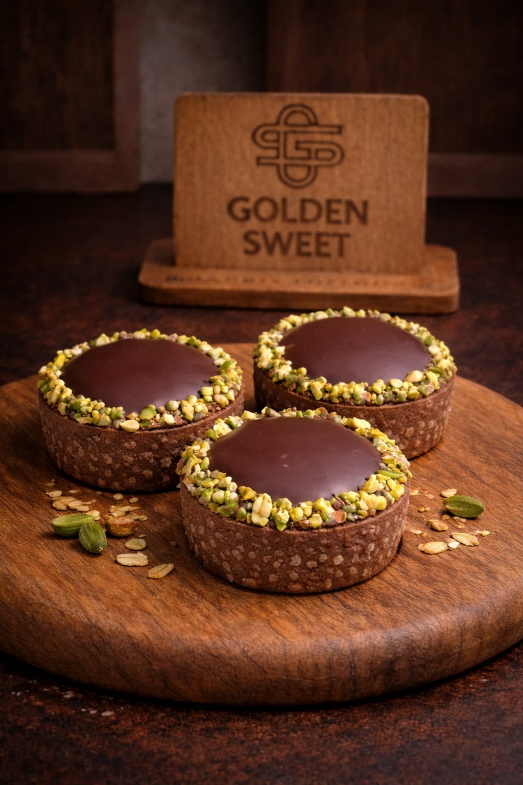 Dark Chocolate and Almond Tartlet