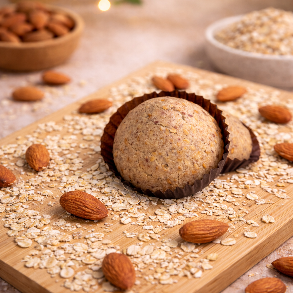 Roulé à la cannelle nappé de crème café et grains torréfiés