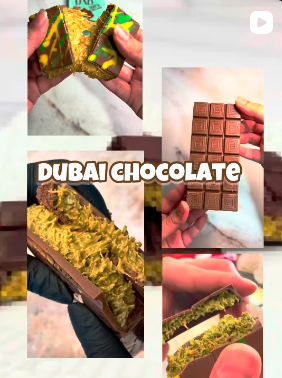 Healthy Dubai chocolate without gluten and sugar
